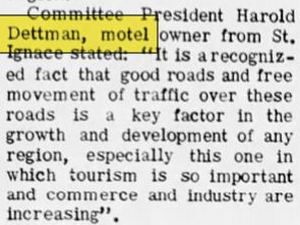 Dettmans Motel - Aug 1966 Article